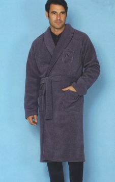 Vestaglia uomo invernale sciallata pile Fleece shawl winter mens dressing gown