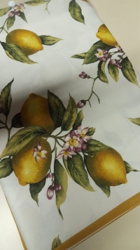 tovaglia da tavola quadrata per 4 seater tablecloth limoni
